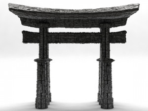 sci-fi shapes - the torii low-poly 3D Model