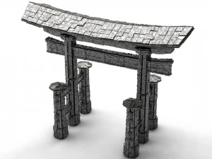 sci-fi shapes - the torii low-poly 3D Model