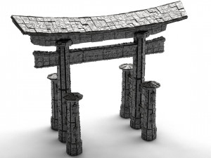 sci-fi shapes - the torii low-poly 3D Model