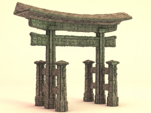 sci-fi shapes - the torii low-poly 3D Model