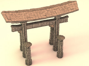 sci-fi shapes - the torii low-poly 3D Model