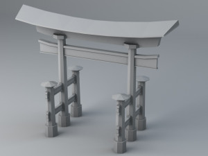 sci-fi shapes - the torii low-poly 3D Model