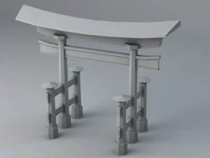 sci-fi shapes - the torii low-poly 3D Model