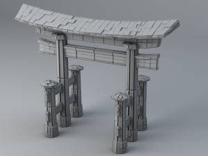 sci-fi shapes - the torii low-poly 3D Model
