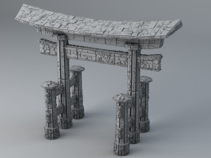 sci-fi shapes - the torii low-poly 3D Model