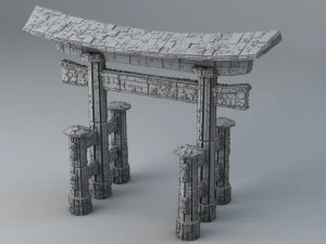 sci-fi shapes - the torii low-poly 3D Model