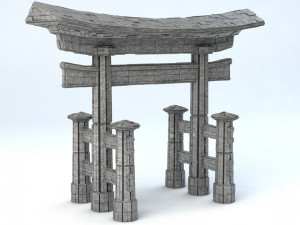 sci-fi shapes - the torii low-poly 3D Model