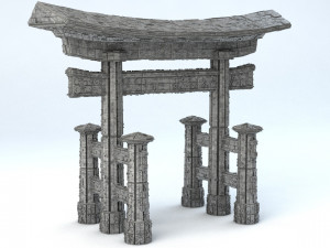 sci-fi shapes - the torii low-poly 3D Model