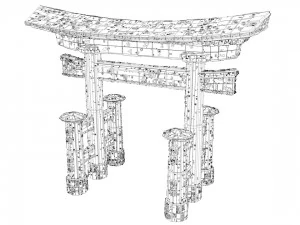 sci-fi shapes - the torii low-poly 3D Model