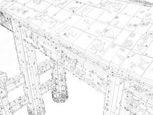 sci-fi shapes - the torii low-poly 3D Model