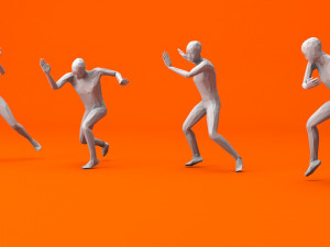kung fu martial artists pack 2 low-poly 3D 模型