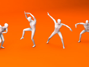 kung fu martial artists pack 2 low-poly 3D 模型