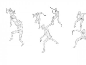 kung fu martial artists pack 2 low-poly 3D 模型