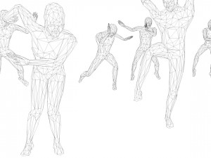 kung fu martial artists pack 2 low-poly 3D 模型