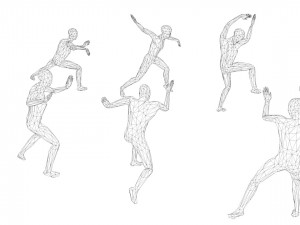 kung fu martial artists pack 2 low-poly 3D 模型