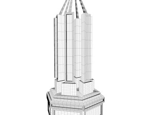 sci fi shapes - dystopia building 1 3D Model