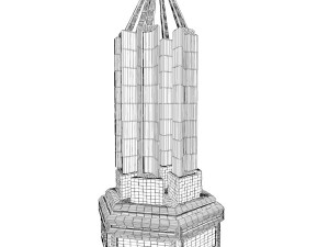 sci fi shapes - dystopia building 1 3D Model