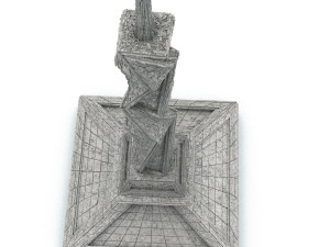 sci fi shapes - dystopia building 2 3Dモデル
