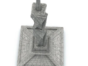 sci fi shapes - dystopia building 2 3D Model