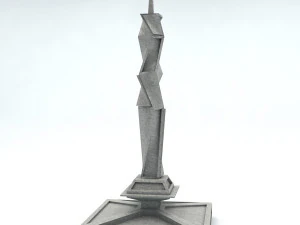 sci fi shapes - dystopia building 2 3D Model