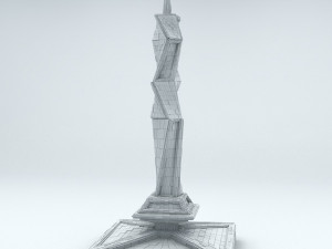 sci fi shapes - dystopia building 2 3Dモデル