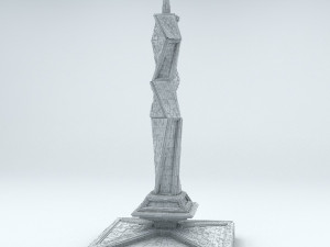 sci fi shapes - dystopia building 2 3Dモデル