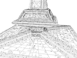 sci fi shapes - dystopia building 2 3Dモデル