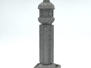 sci fi shapes - dystopia building 3 3D Model