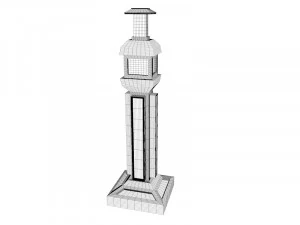 sci fi shapes - dystopia building 3 3D Model