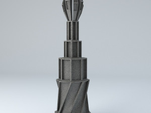 sci fi shapes - dystopia building 4 3D मॉडल