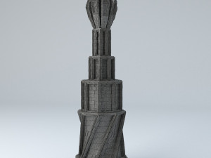 sci fi shapes - dystopia building 4 3D मॉडल