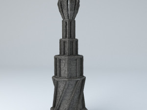 sci fi shapes - dystopia building 4 3D मॉडल