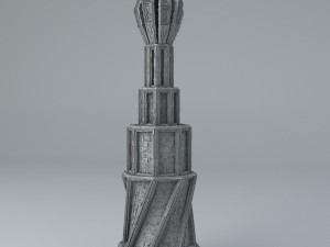 sci fi shapes - dystopia building 4 3D मॉडल
