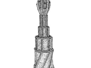 sci fi shapes - dystopia building 4 3D मॉडल