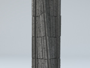 sci fi shapes - dystopia building 5 Modelo 3D