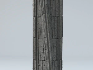 sci fi shapes - dystopia building 5 3D Model