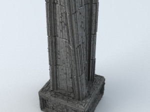 sci fi shapes - dystopia building 5 Modelo 3D