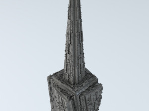 sci fi shapes - dystopia building 5 Modelo 3D