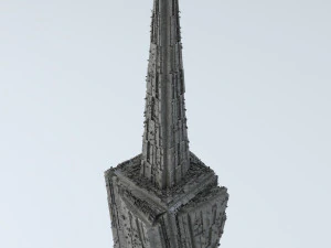sci fi shapes - dystopia building 5 3D Model