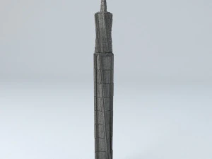 sci fi shapes - dystopia building 5 3D Model