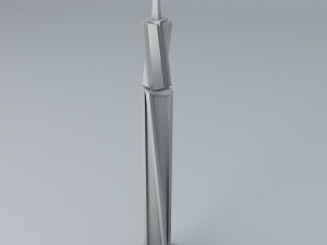 sci fi shapes - dystopia building 5 Modelo 3D