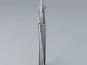 sci fi shapes - dystopia building 5 3D Model