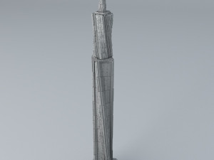 sci fi shapes - dystopia building 5 Modelo 3D