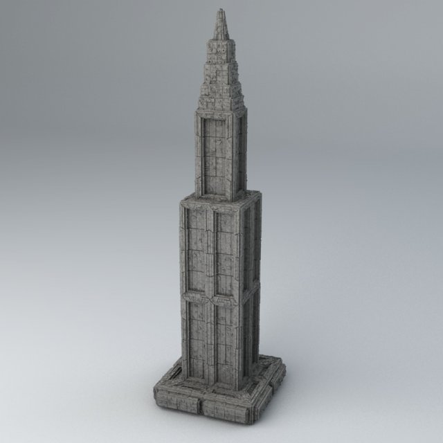 sci fi shapes - dystopia building 6 Modelo 3D .c4d .max .obj .3ds .fbx .stl .blend 