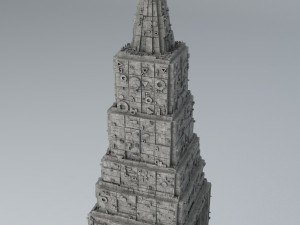 sci fi shapes - dystopia building 6 Modelo 3D