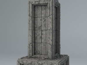 sci fi shapes - dystopia building 6 Modelo 3D