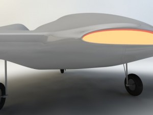 rq170 sentinel drone Model 3D