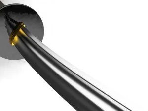 samurai katana with case and stand 3D Model