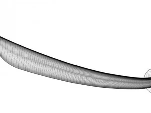 samurai katana with case and stand 3D Model