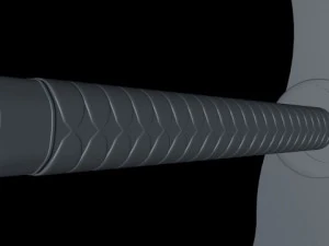 samurai katana with case and stand 3D Model